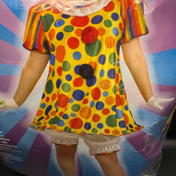 Giggles The Clown Plus Costume Includes Dress; Pantaloons And Shoe Covers Sz 22 - Picture 3 of 8